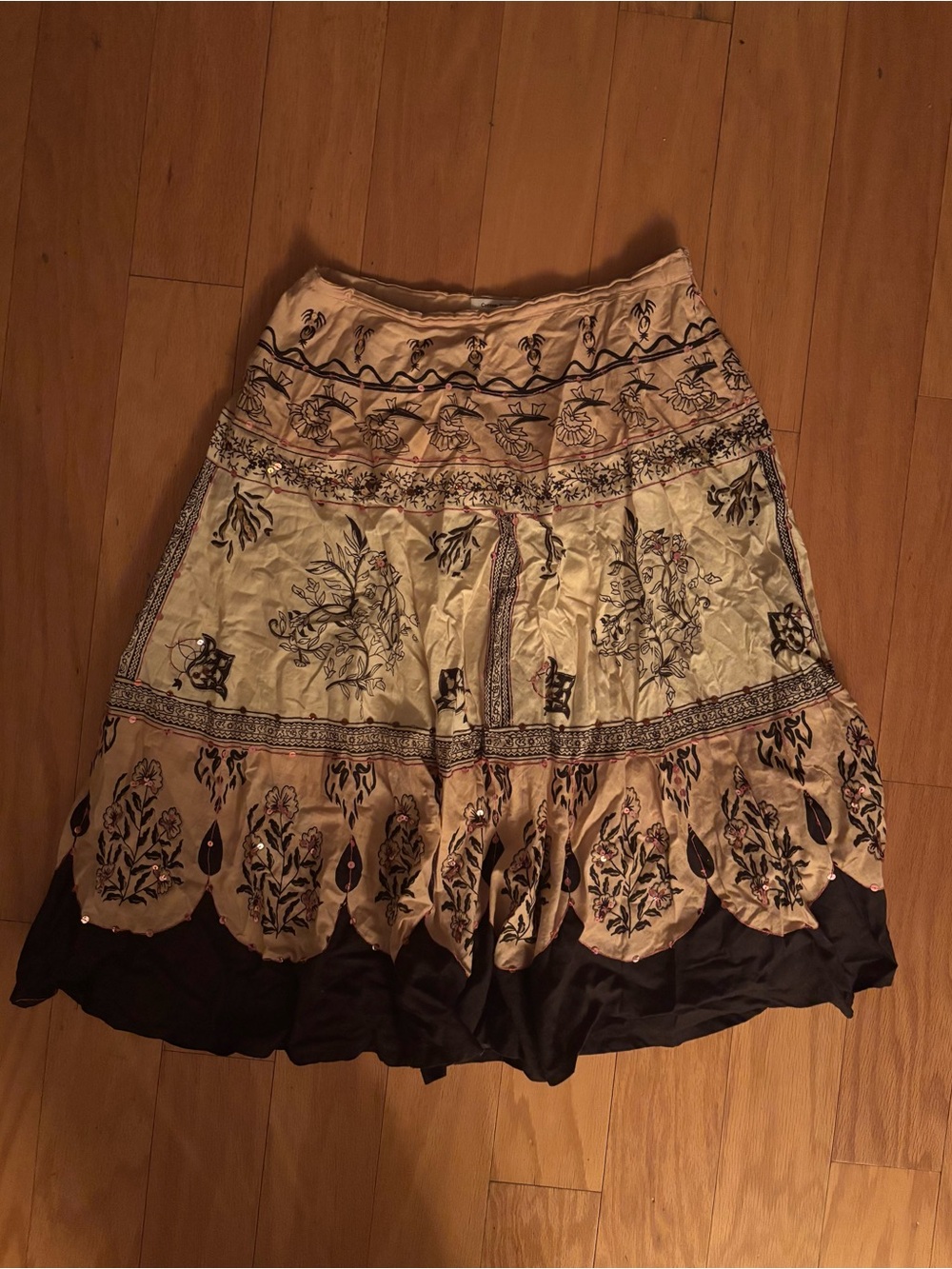 cotton express boho skirt